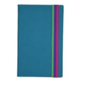 Fashion Hardbound Journal w/ 120 Lined Sheets (Aqua)